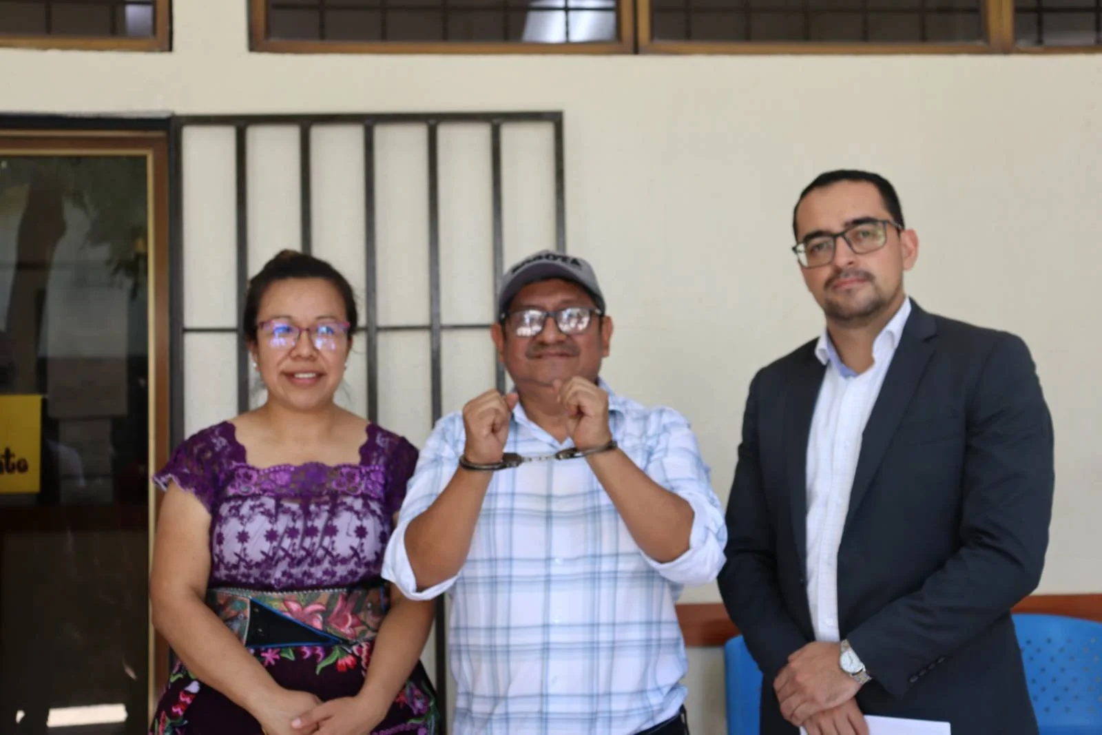  El dirigente campesino saldrá en libertad hasta que pague la fianza de Q50 mil. Foto Juan Bautista Xol 