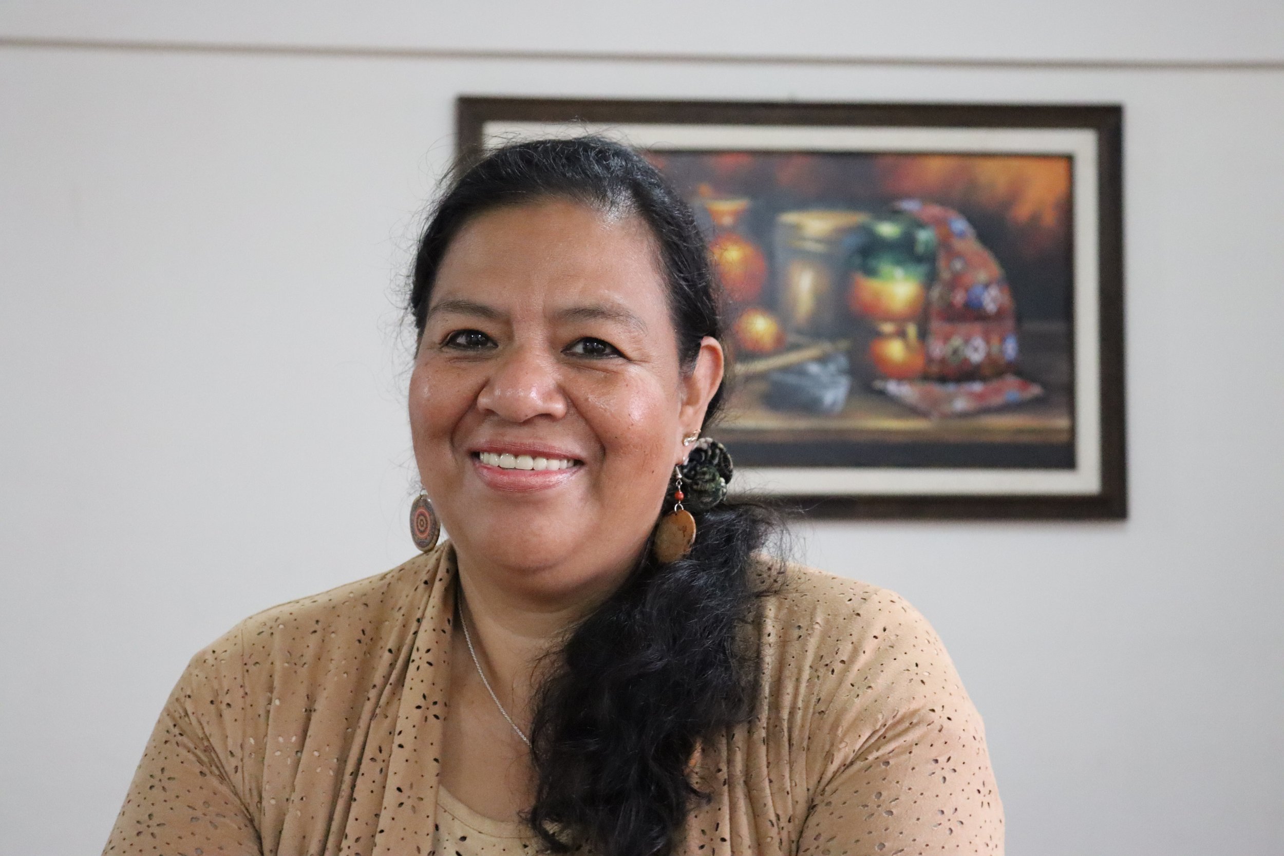  Esmeralda Alfaro, coordinadora del Grupo Multidisciplinario para la Defensa de Derechos Sexuales y Reproductivos. Créditos: Eslly Melgarejo. 