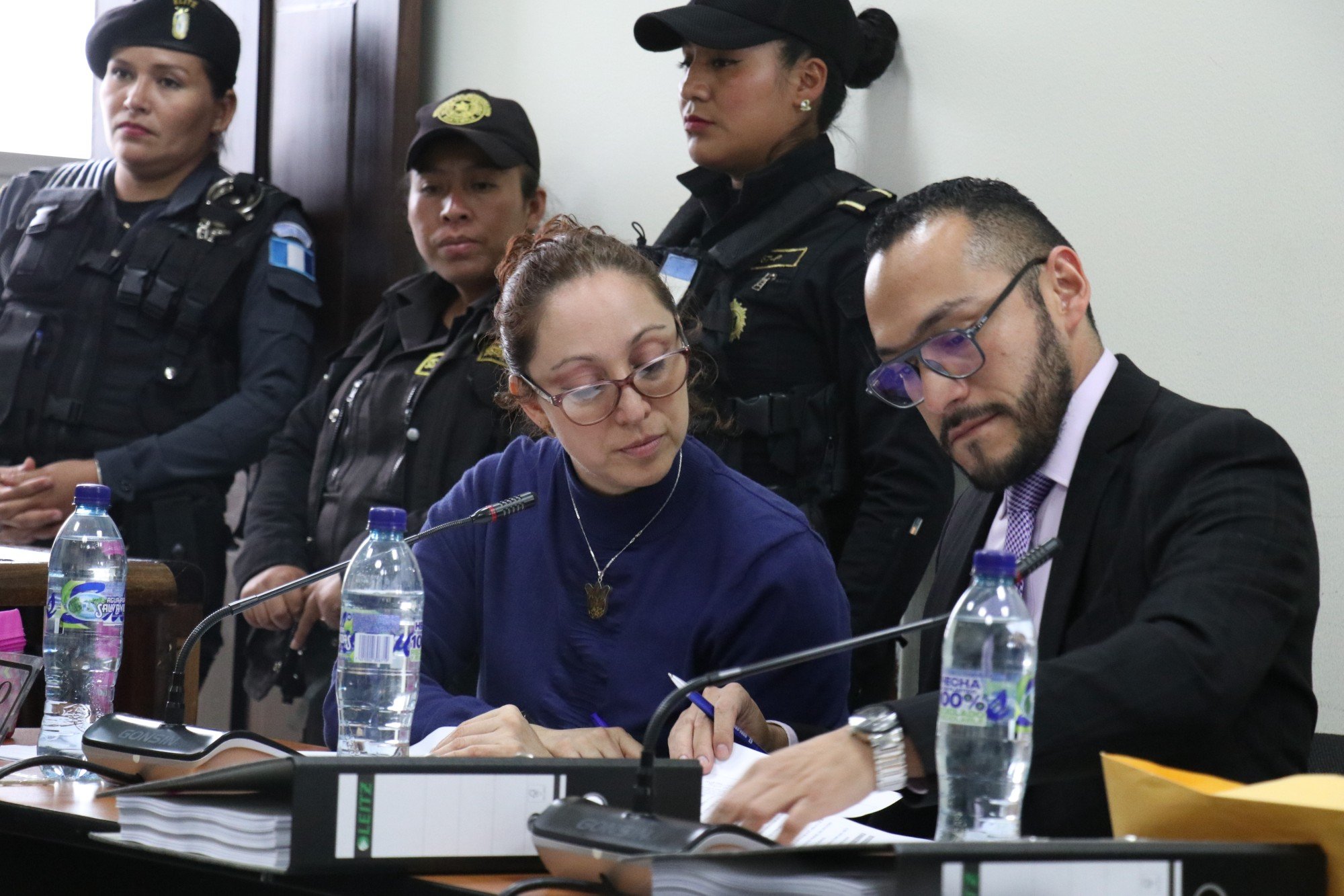  La defensa propuso a dos testigos técnicos para el juicio, los cuales no fueron aceptados por la jueza Carmen Acú. Foto: Shirlie Rodríguez. 