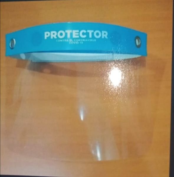 Careta proporcionada al personal. Foto: Cortesía. 