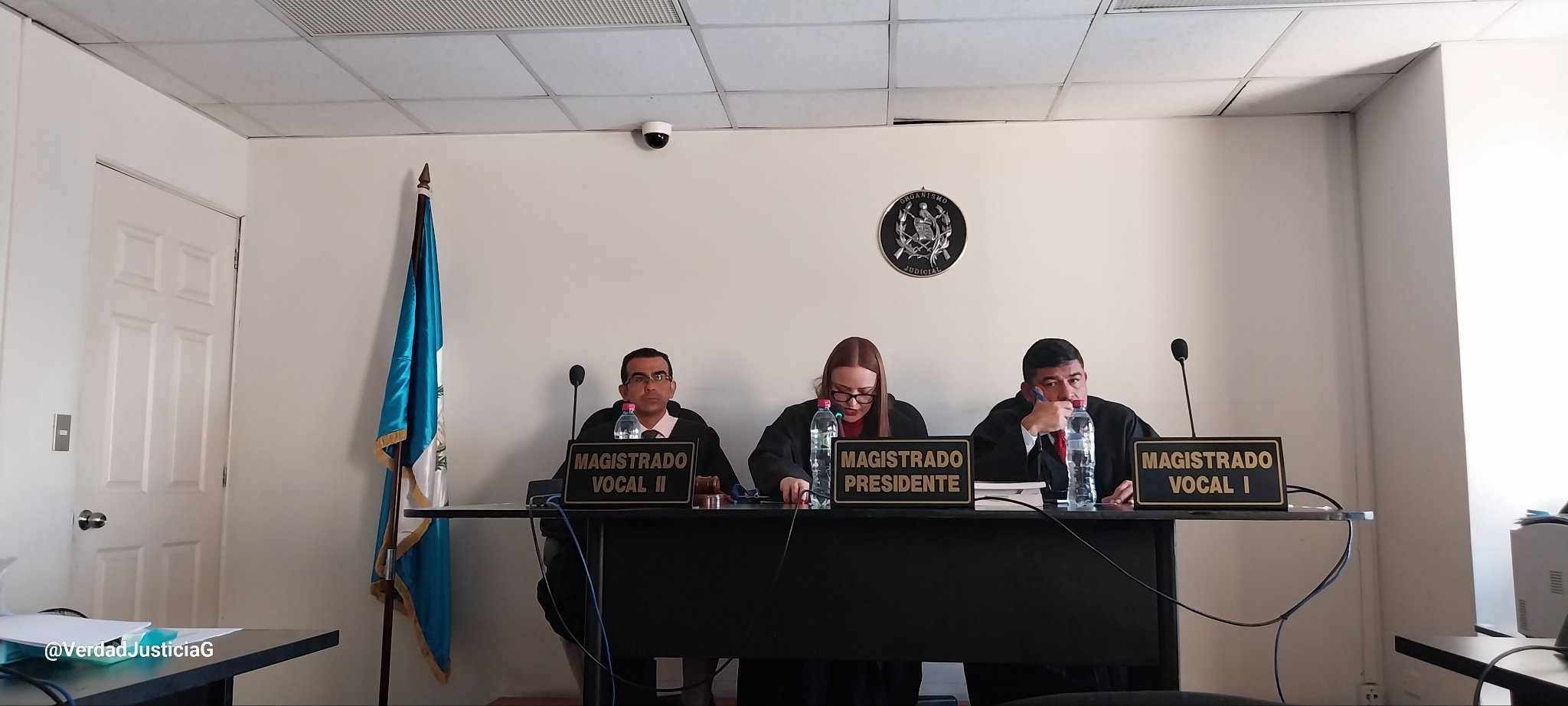  Los magistrados que integraron la Sala Primera de Mayor Riesgo. Foto Verdad y Justicia 