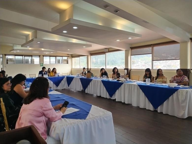 Foto: Mirna Alvarado. La reunión se llevó a cabo el 2 de agosto. Esta se dividió en dos fases: la primera con la diputada Elena Motta y la segunda, con el diputado Raúl Barrera. 