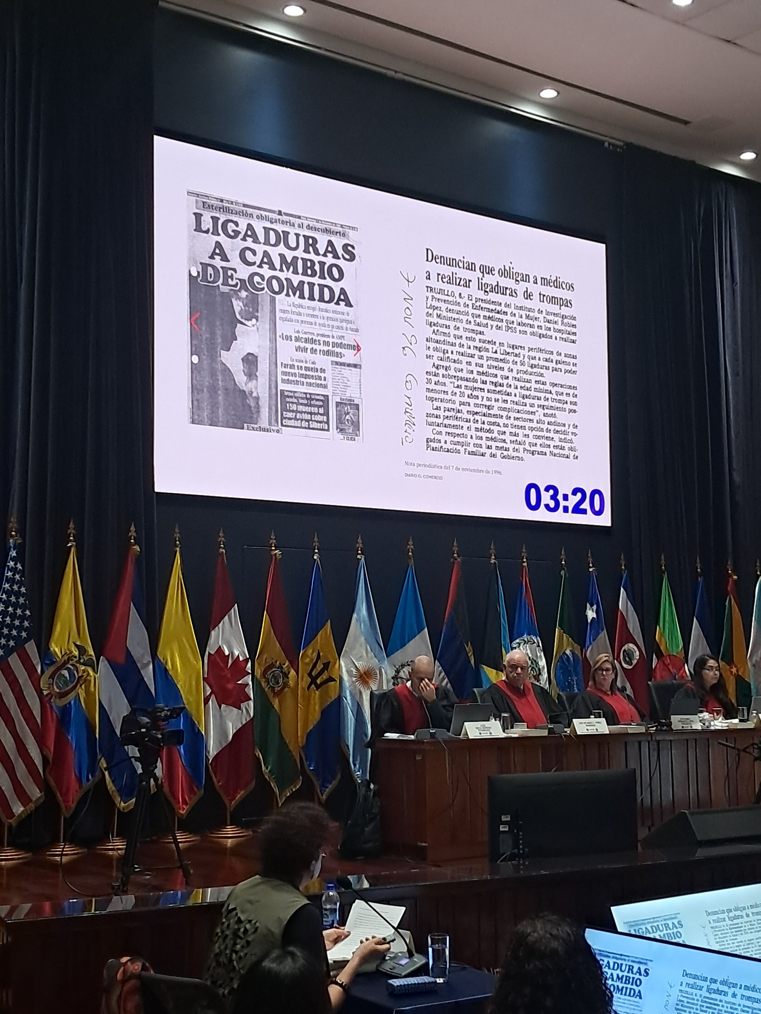  Kimberly Theiden expuso las pruebas de su peritaje.  Foto: Violeta Cetino 