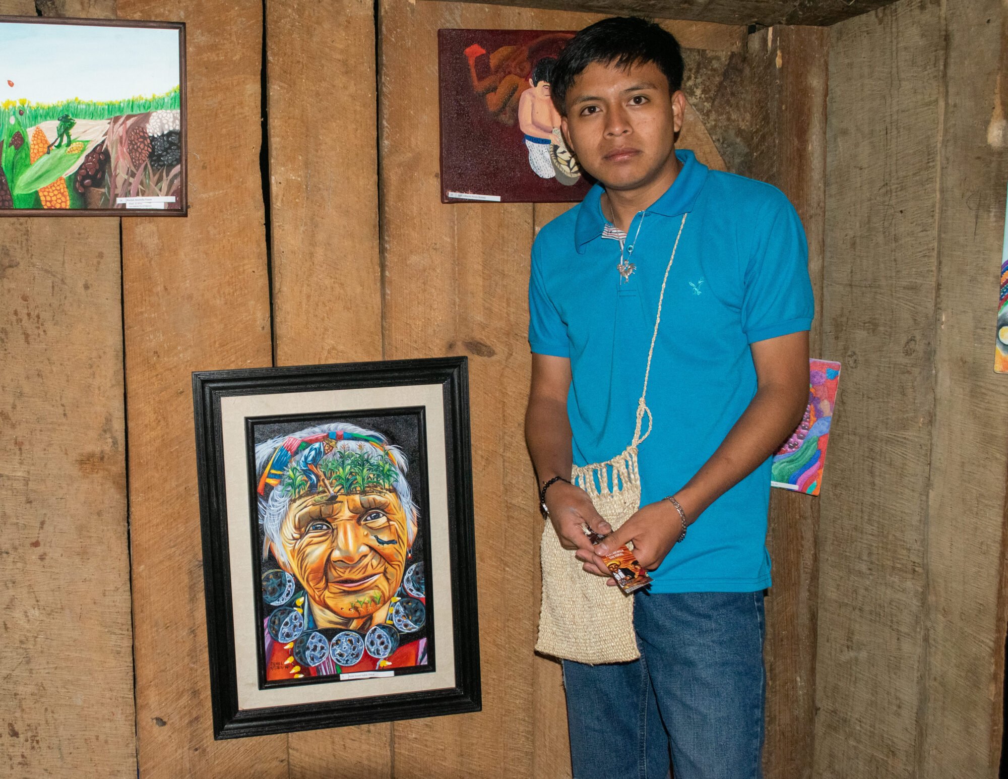  Erick Daniel Chicol ganó el primer lugar del concurso de Siembra de Dibujos. Foto de Joel Solano 