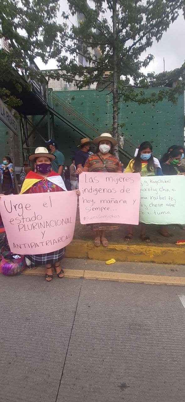  «Las mujeres indígenas hoy, mañana y siempre» Foto: Marco Juracán. 
