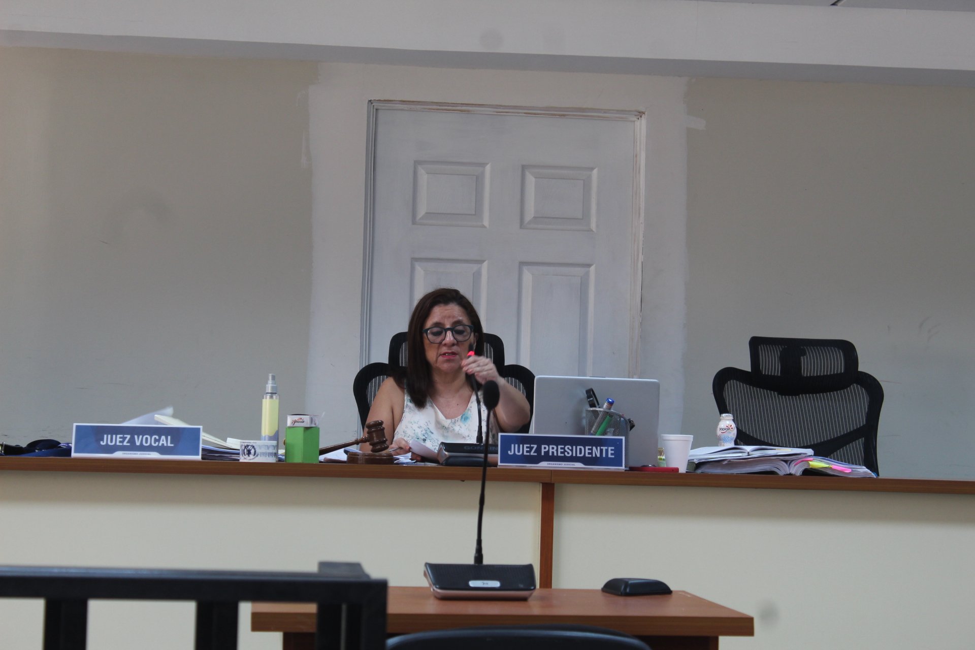  Jueza Ingrid Cifuentes, presidenta del Tribunal Séptimo de Sentencia Penal. Foto: Simón Antonio. 