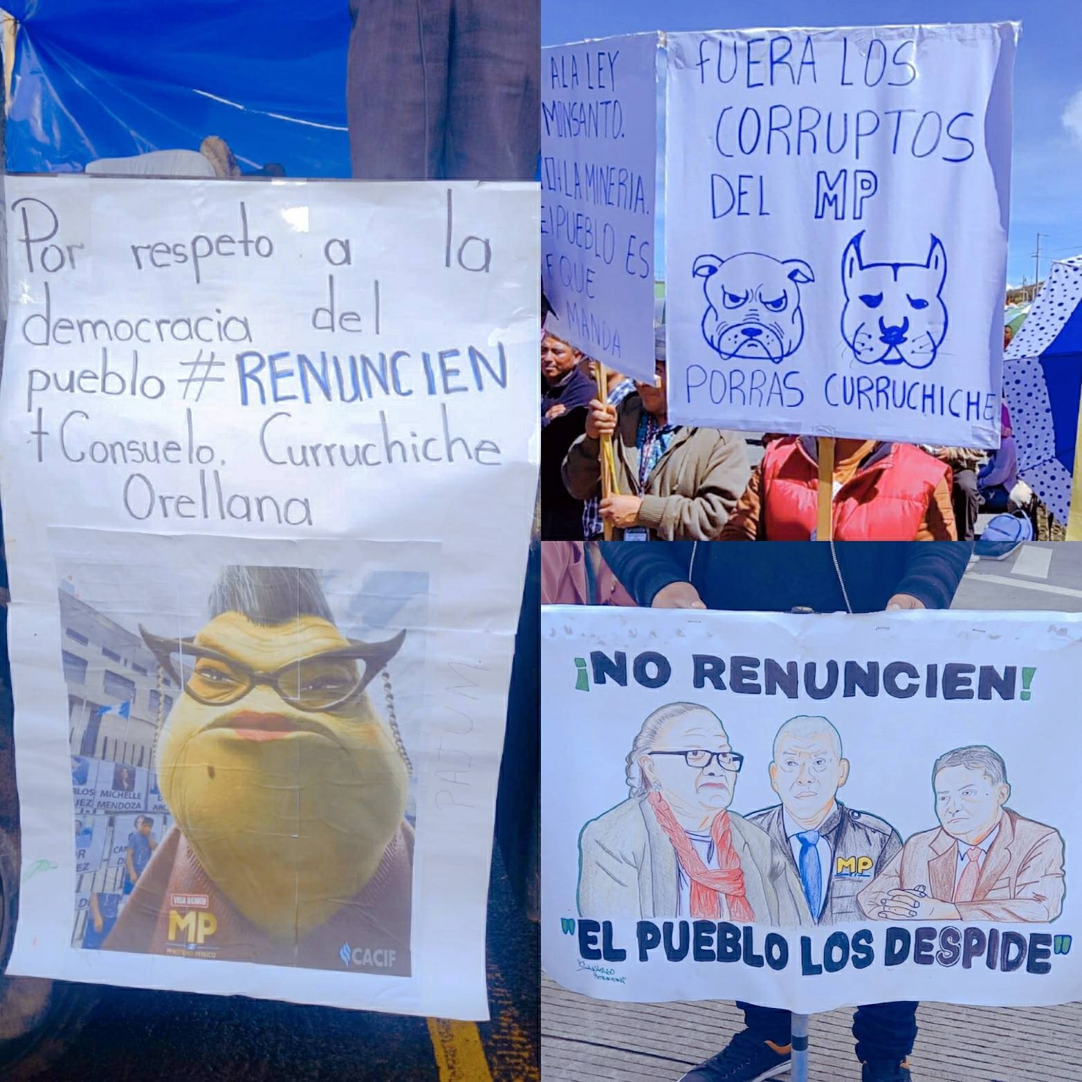  Creatividad y protesta, estas fueron algunas de las pancartas vistas en distintos territorios. Crédito: Prensa Comunitaria/Ruda 