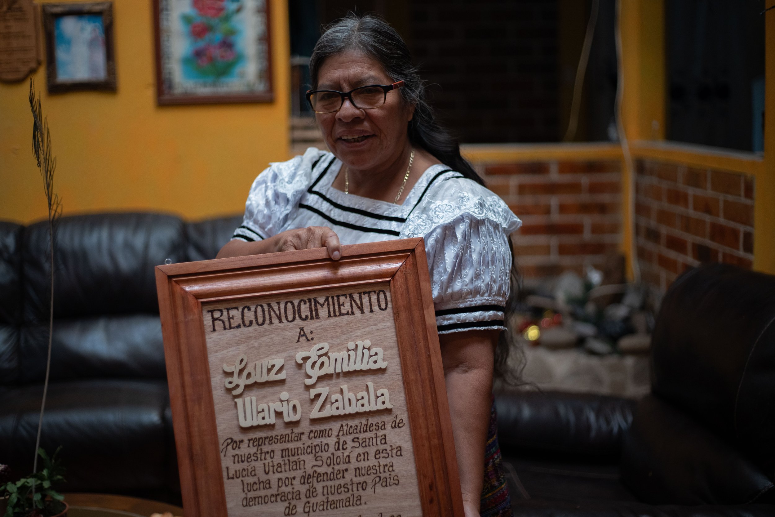  Luz Emilia Ulario trabajó la mayor parte de su vida como maestra y educadora para luego asumir como alcaldesa indígena. Foto Emmanuel Andrés 